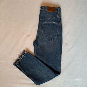 Madewell Slim Crop Boyjean Boyfriend High Rise Straight Leg Medium Wash Size 24